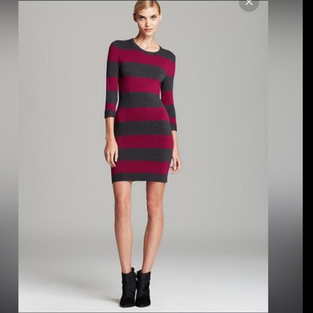 French Connection NWT Bambi Striped Sweater Dress - Picture 1 of 13